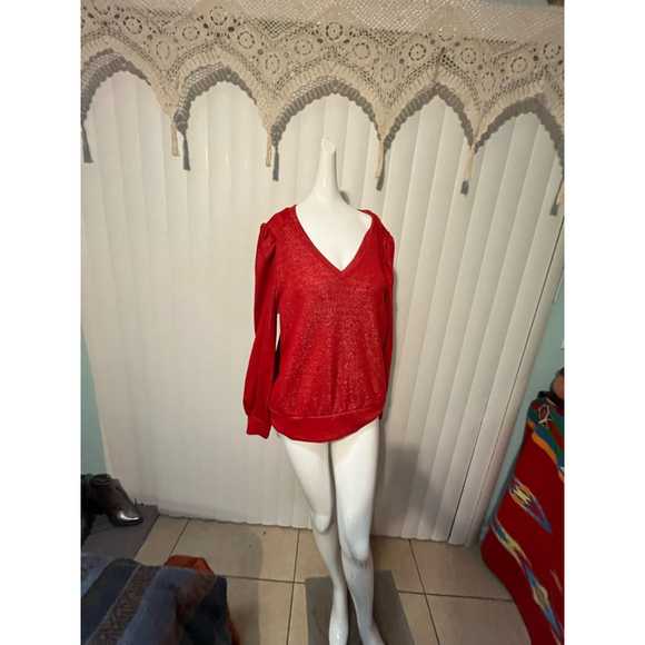 Women's INC International Concepts Top Size L Red - Picture 1 of 5